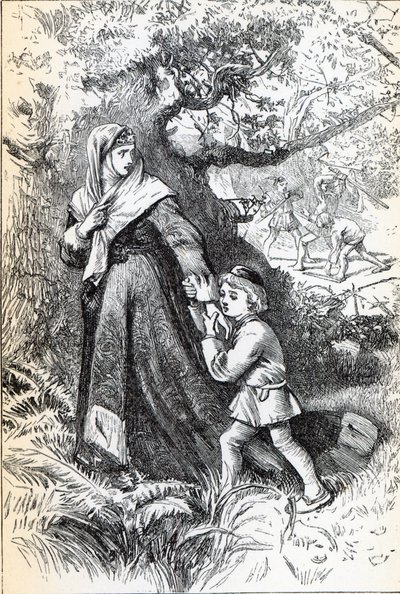 Escape of Queen Margaret by English School